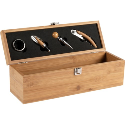 BAMBOO WINE GIFTSET in Brown