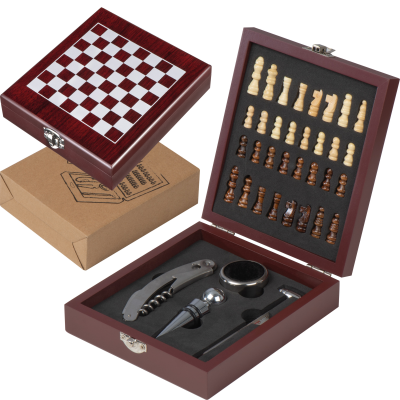 WINE BAR SET in Wood Gift Box