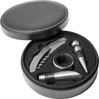 WINE SET (4PC) in Black