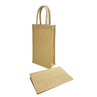 2-BOTTLE ECO JUTE WINE BAG STURDY AND SIMPLE GIFT BAG