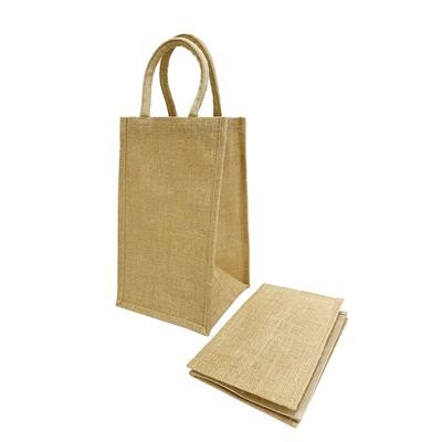 4-BOTTLE ECO JUTE WINE BAG STURDY AND SIMPLE GIFT BAG