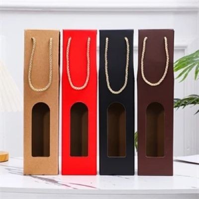 WINE GIFT PACKING BOX with Handle - PROMOTIONAL CORPORATE GIFT