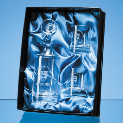 MINI DECANTER SET SATIN LINED PRESENTATION BOX (BOX ONLY)