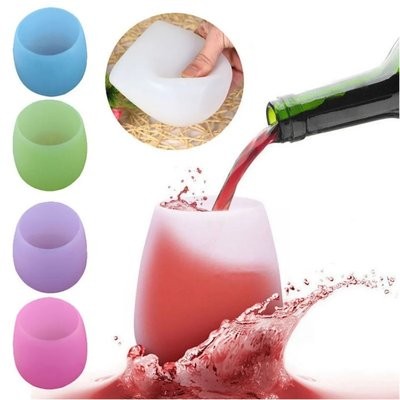 14OZ SILICONE WINE GLASS