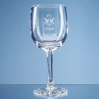 285ML GROSVENOR LEAD CRYSTAL GOBLET with Star Cut Base