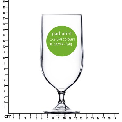 420ML (12OZ) WEIGHTY GLASSLIKE UNBREAKABLE STEMMED GLASS