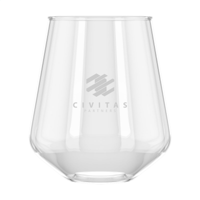 EDGE WATER GLASS TRITAN-PLASTIC 400 ML in Transparent