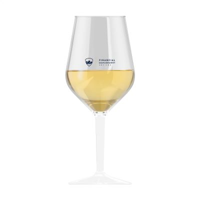 HAPPYGLASS LADY ABIGAIL COLOUR WINE GLASS TRITAN 470 ML in Clear Transparent White