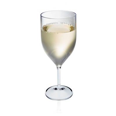 REUSABLE PLASTIC WINE GLASS