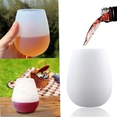 SILICONE WINE GLASS