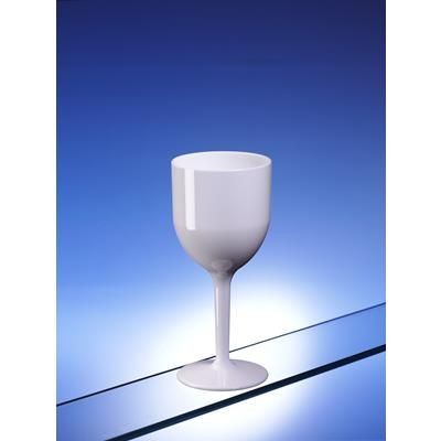 WHITE UNBREAKABLE WINE GLASS