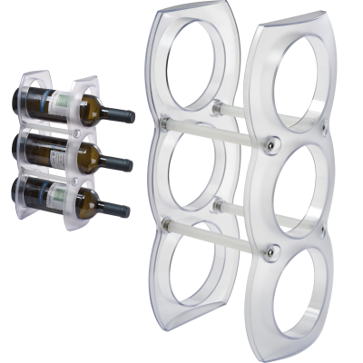 PLASTIC WINE RACK in White