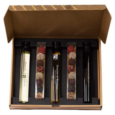 WINE & CHOCOLATE (5PC GLASS TUBE GIFTBOX) in Brown