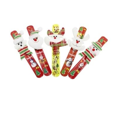 1 PCS XMAS SHINING GIFT SLAP BRACELET & BANGLE CHRISTMAS DECOR