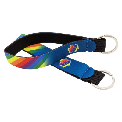 20MM NEOPRENE WRIST BAND KEYRING
