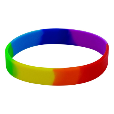 ADULT SILICON WRIST BAND (UK STOCK: MULTICOLOURED)