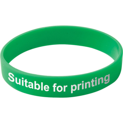 CHILD SILICON WRIST BAND (UK STOCK: GREEN)
