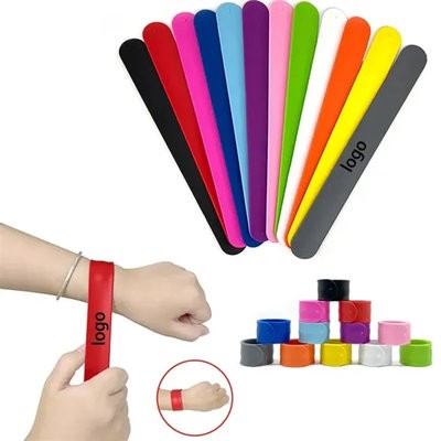 CUSTOM SILICONE SLAP WRIST BAND - PROMOTIONAL CORPORATE GIFT