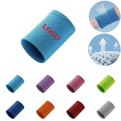 ICE SILK COOL SWEAT-ABSORBING SPORTS WRIST BAND