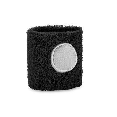KOV ELASTICATED POLYESTER SWEATBAND CUFF in Black