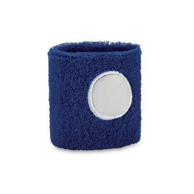 KOV ELASTICATED POLYESTER SWEATBAND CUFF in Blue