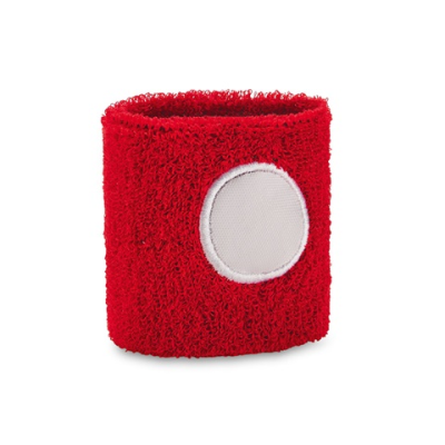 KOV ELASTICATED POLYESTER SWEATBAND CUFF in Red