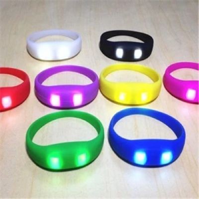 LED SILICONE WRIST BAND, LIGHT UP BRACELET