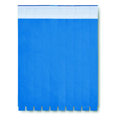 ONE SHEET OF 10 WRISTBANDS in Royal Blue