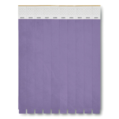 ONE SHEET OF 10 WRISTBANDS in Violet