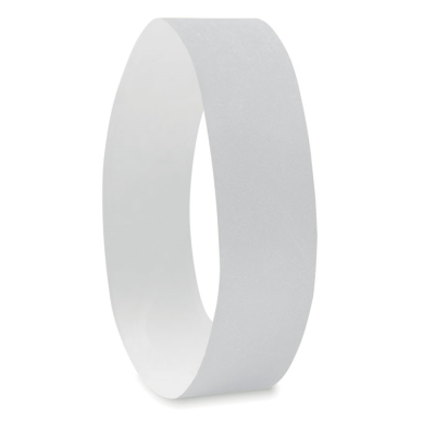 ONE SHEET OF 10 WRISTBANDS in White