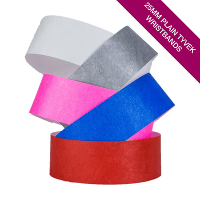PLAIN COLOUR TYVEK WRIST BAND