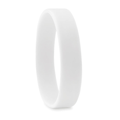 SILICON WRIST BAND in White