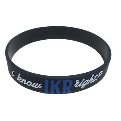 SILICONE WRIST BAND EMBOSSED