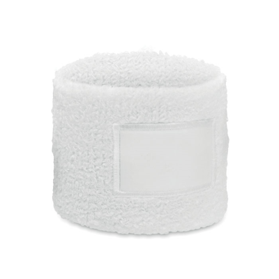 WRIST BAND in Polycotton in White