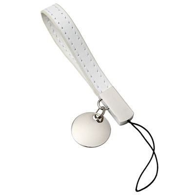 MOBILE PHONE PENDANT STRAP in White