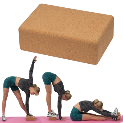 CORK YOGA CUBE BLOCK in Beige 