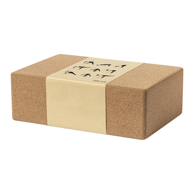 CORK YOGA CUBE BLOCK in Natural